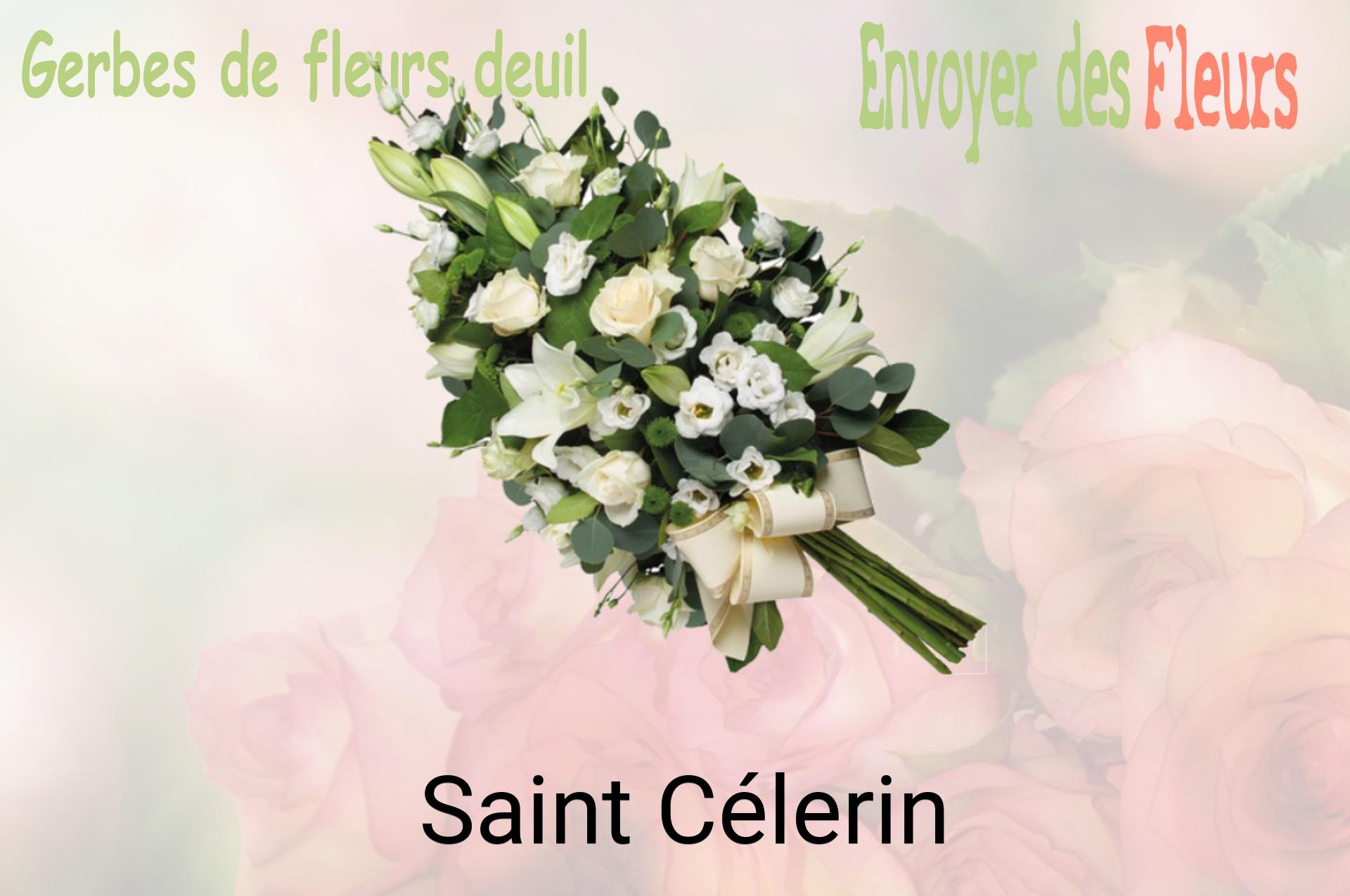 Gerbe de fleurs de deuil livrée à Saint-Célerin